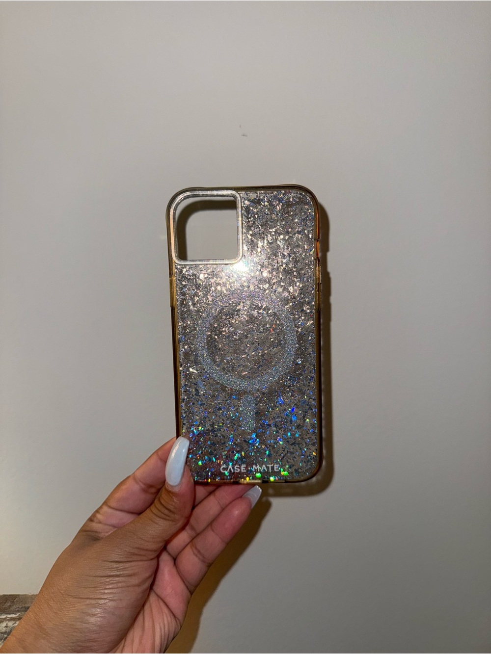 Case-Mate Glitter MagSafe-Compatible Clear iPhone 15 Plus/14 Plus Glitter